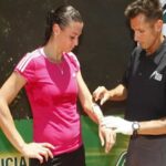 Con Flavia Pennetta in occasione di test fisiologici