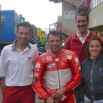 Con Loris Capirossi in occasione di test fisiologici